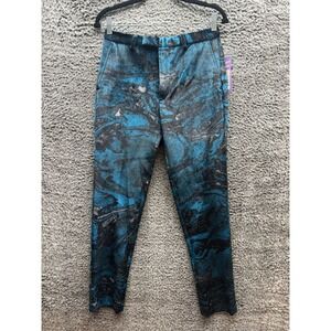 NWT Twisted Tailor Oil Slick Suit Sivi‎ Trousers In Velvet Multi Mens Size 28 R
